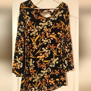 Fall floral dress